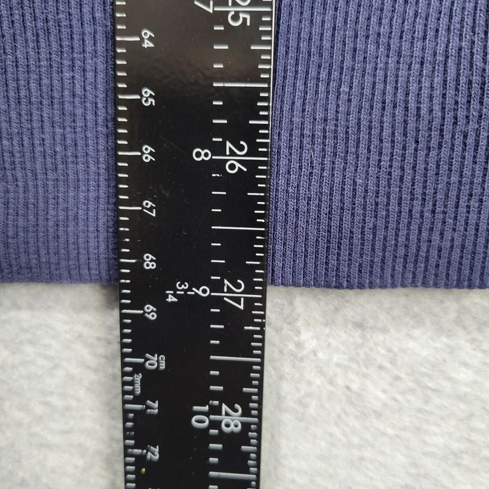 Vintage 90s Sport Tek Blank Blue Sweatshirt Mens M Reverse Weave Ribbed Grunge - Picture 4 of 10